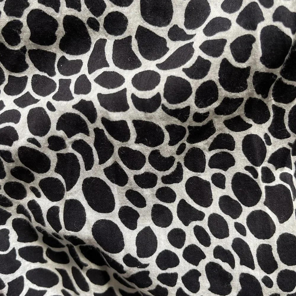 Papillon Womens Dress S Bohemian Sleeveless Maxi White Black V-neck Flowy - Picture 11 of 11